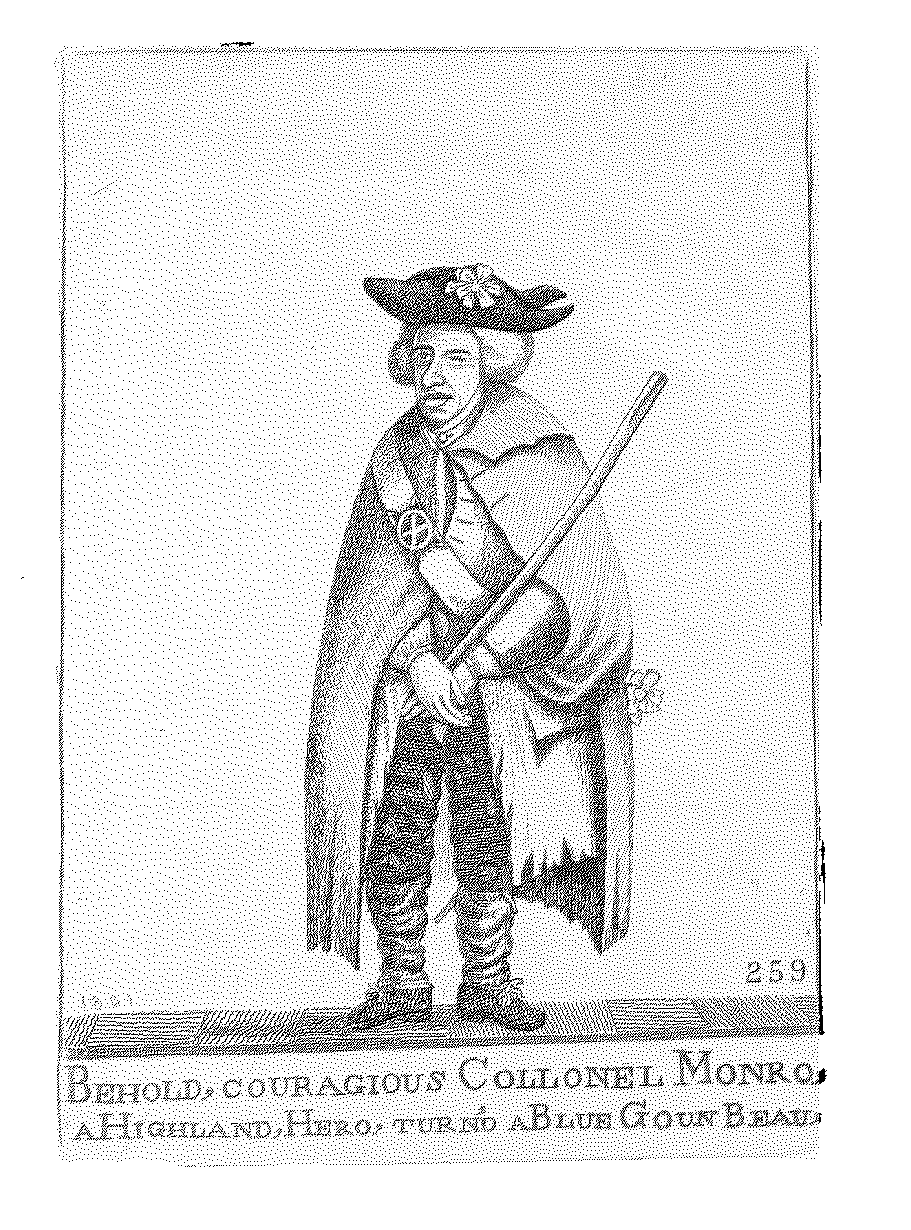 Colonel Monro, a well known blue-gown beggar