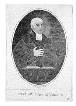 Rev. John McDonald of the Gaelic Chapel, Castle Wynd, Edinburgh