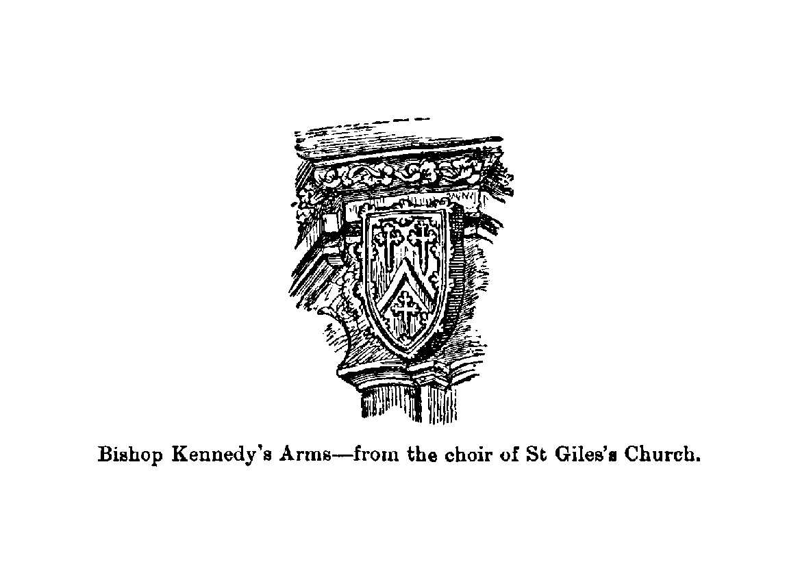 Bishop Kennedy's Arms-from the choir of st Giles's Church