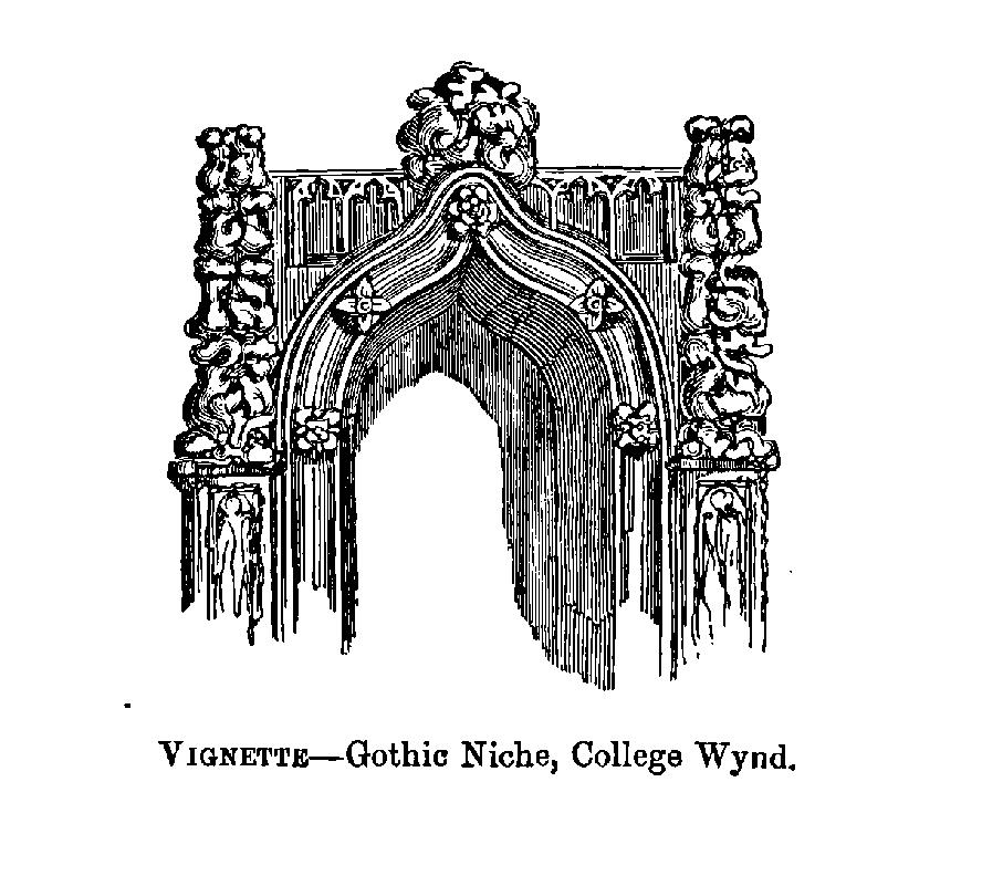 VIGNETTE-Gothic Niche, College Wynd.