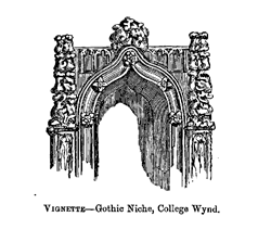 VIGNETTE-Gothic Niche, College Wynd.