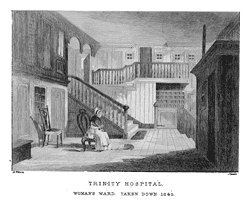 TRINITY HOSPITIAL
WOMANS WARD. TAKEN DOWN 1846