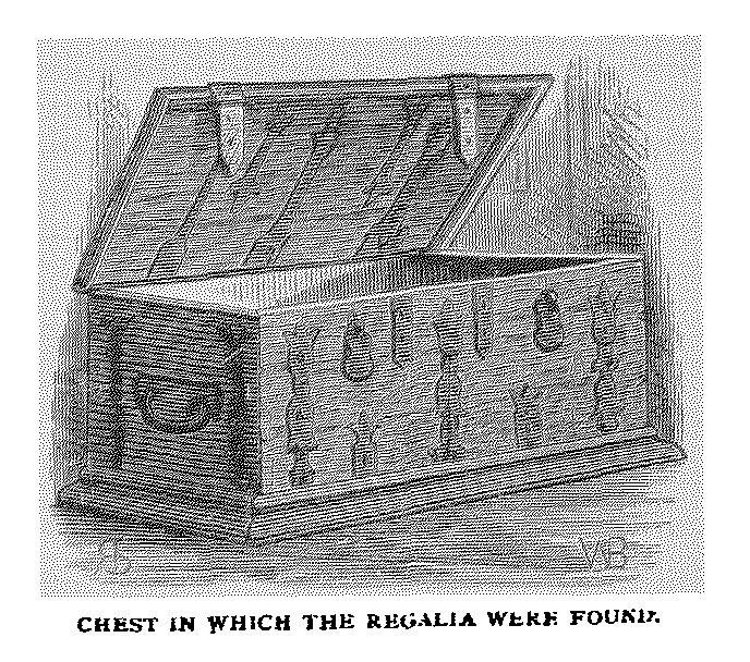 CHEST IN WHICH THE REGALIA WERE FOUND