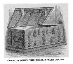 CHEST IN WHICH THE REGALIA WERE FOUND