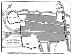 PLAN OF EDINRURGH, SHOWING THE FLODDEN WALL. 