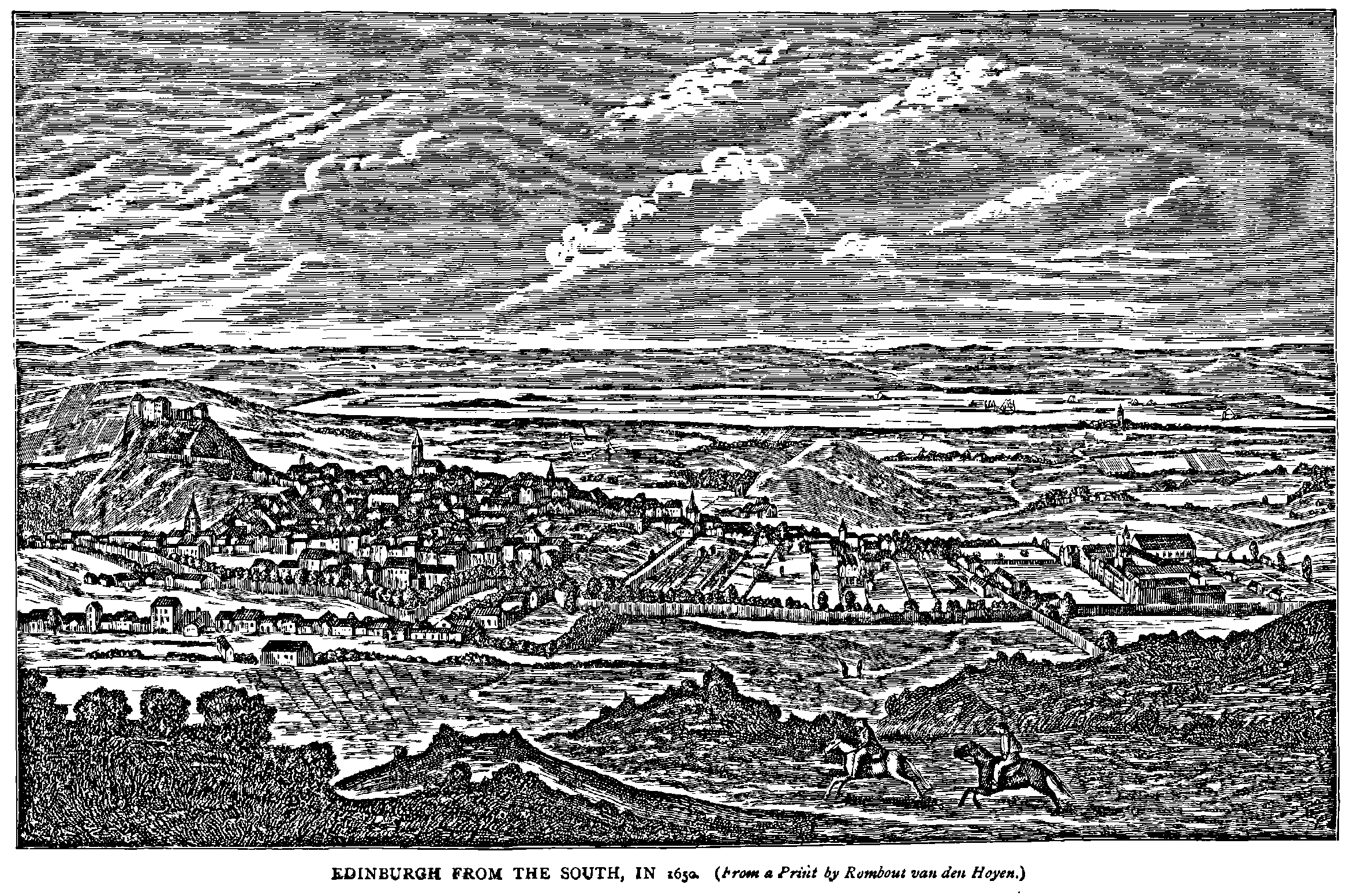 EDINBURGH FROM THE SOUTH, IN 1650