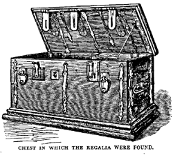 CHEST IN WHICH THE REGALIA WERE FOUND.