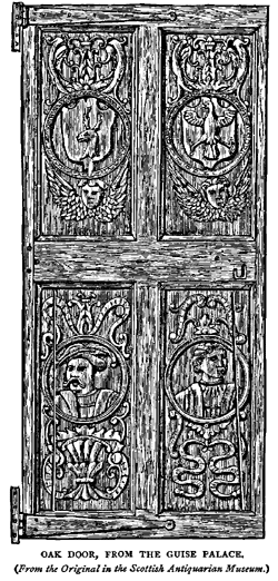 OAK DOOR, FROM THE GUISE PALACE.