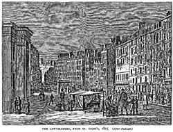 THE LAWNMARKET, FROM ST. GILES?S, 1825.