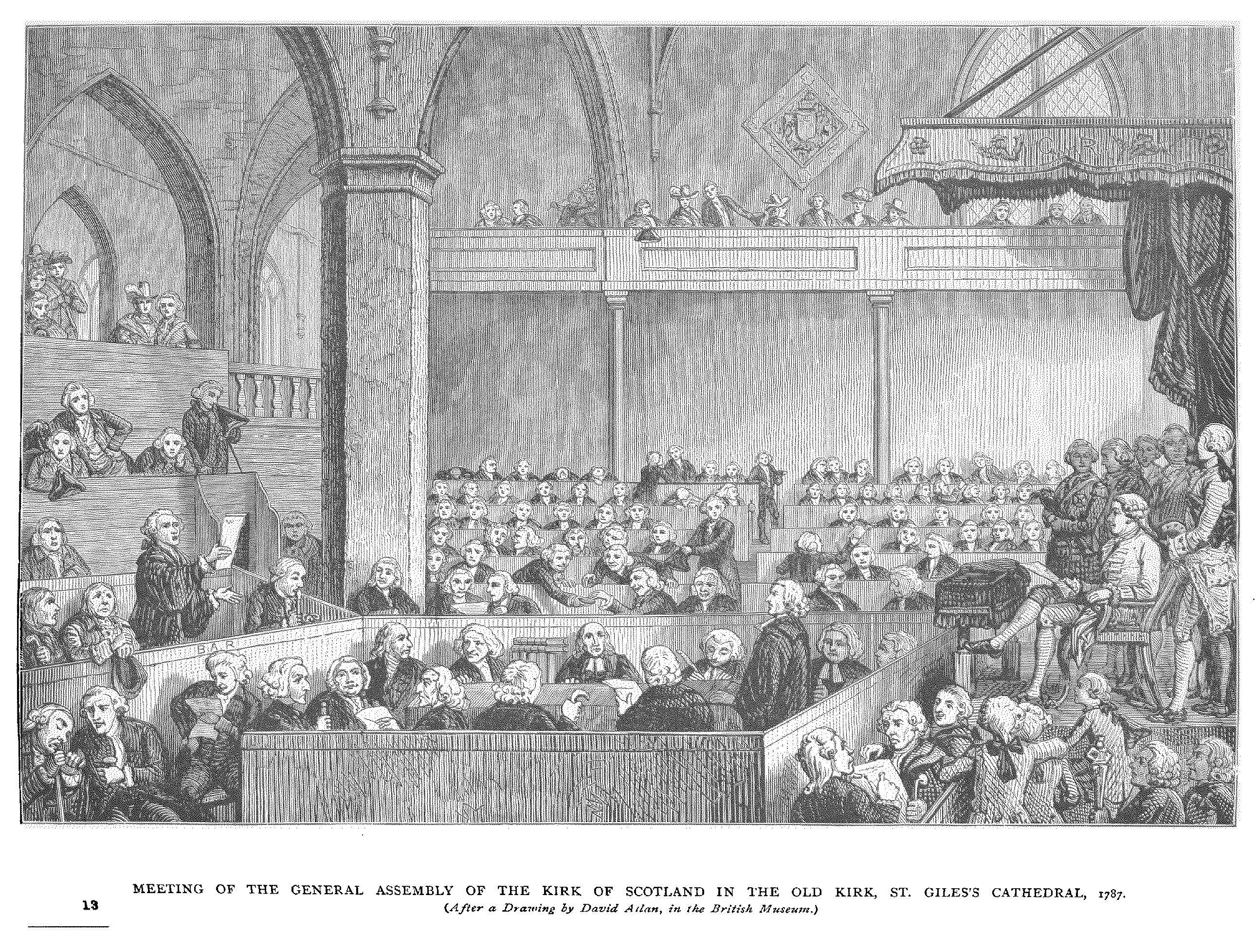 MEETING OF THE GENERAL ASSEMBLY OF THE KIRK OF SCOTLAND IN THE OLD KIRK, ST, GILES'S CATHEDRAL 1787