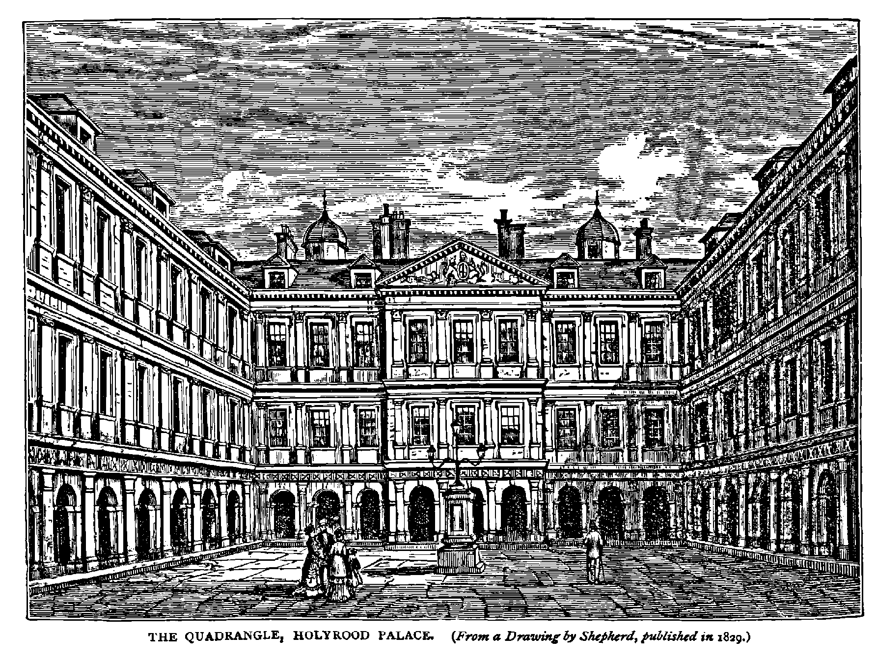 THE QUADRANGLE, HOLYROOD PALACE.