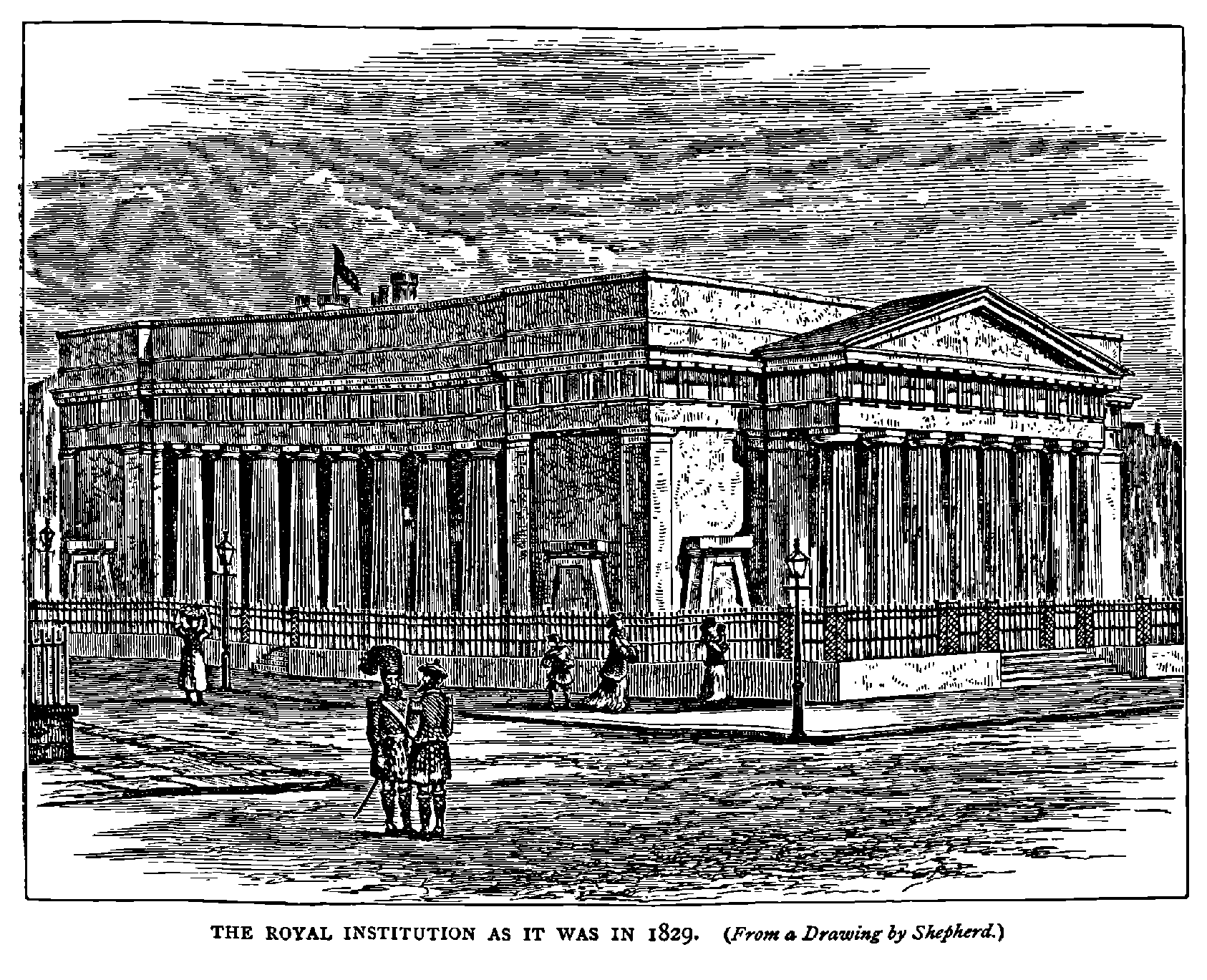 THE ROYAL INSTITUTION AS IT WAS IN 1829.