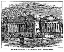 THE ROYAL INSTITUTION AS IT WAS IN 1829.