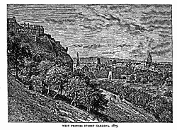 WEST PRINCES STREET GARDENS, 1875.