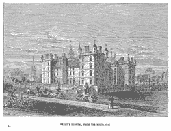 Heriot's Hospital, from the south-west.