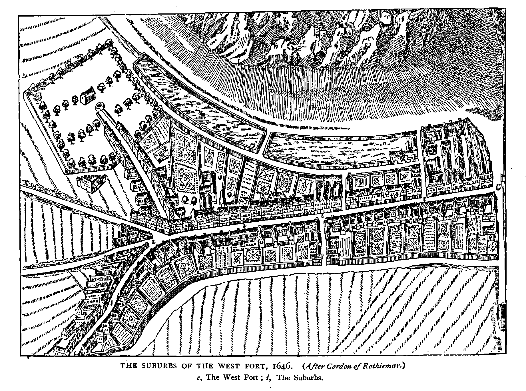 THE SUBURBS OF THE WEST PORT, 1646.