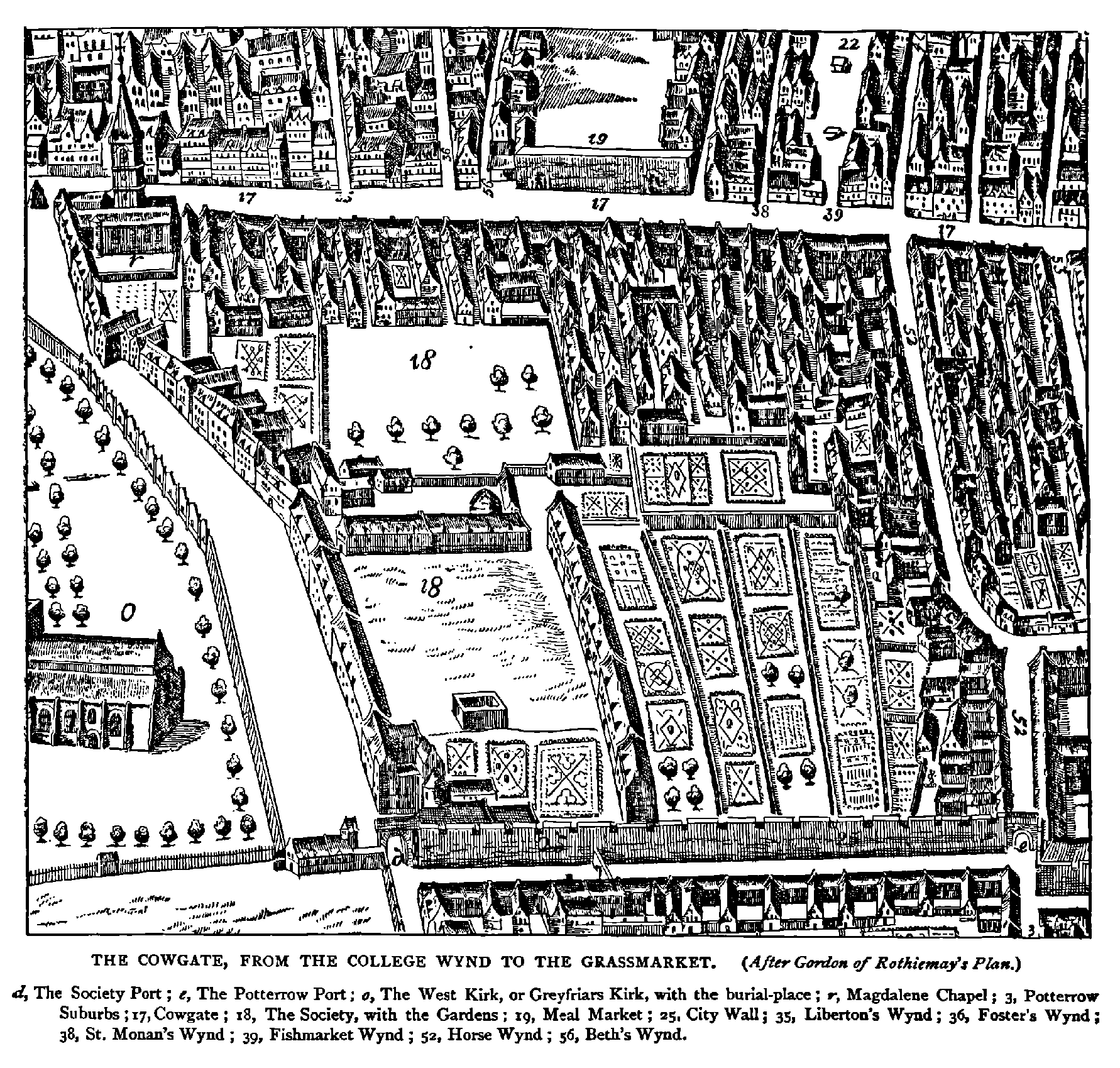 THE COWGATE, FROM THE COLLEGE WYND TO THE GRASSMARKET.