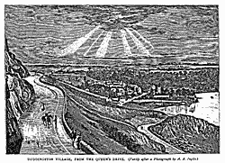 DUDDINGSTON VILLAGE, FROM THE QUEEN'S DRIVE.