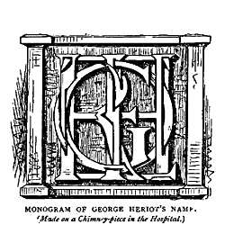 
MONOGRAM OF GEORGE HERIOT?S NAME.