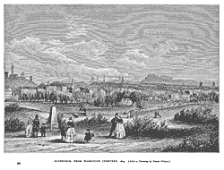 EDINBURGH FROM WARRISTON CEMETERY, 1843