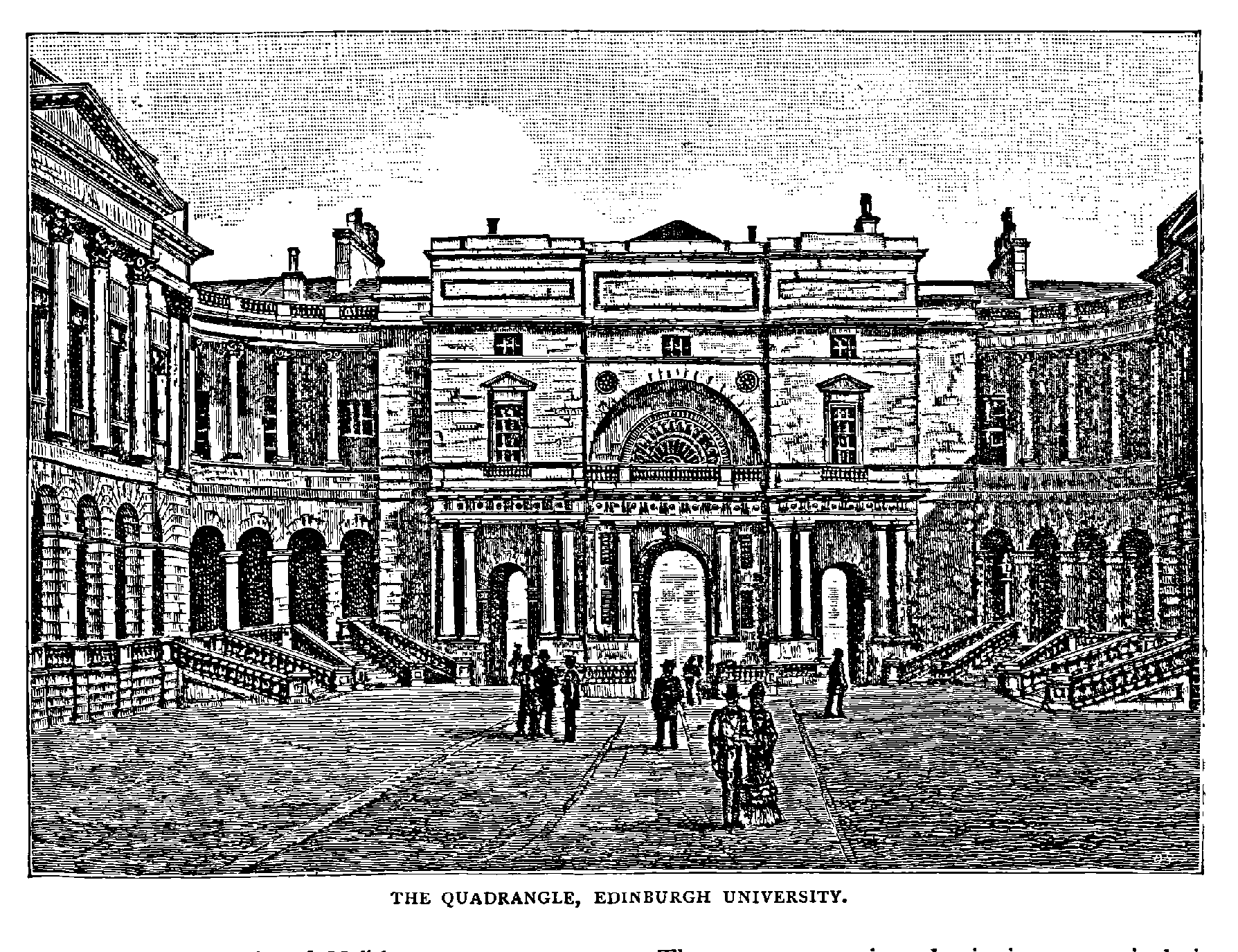 THE QUADRANGLE, EDINBURGH UNIVERSITY.