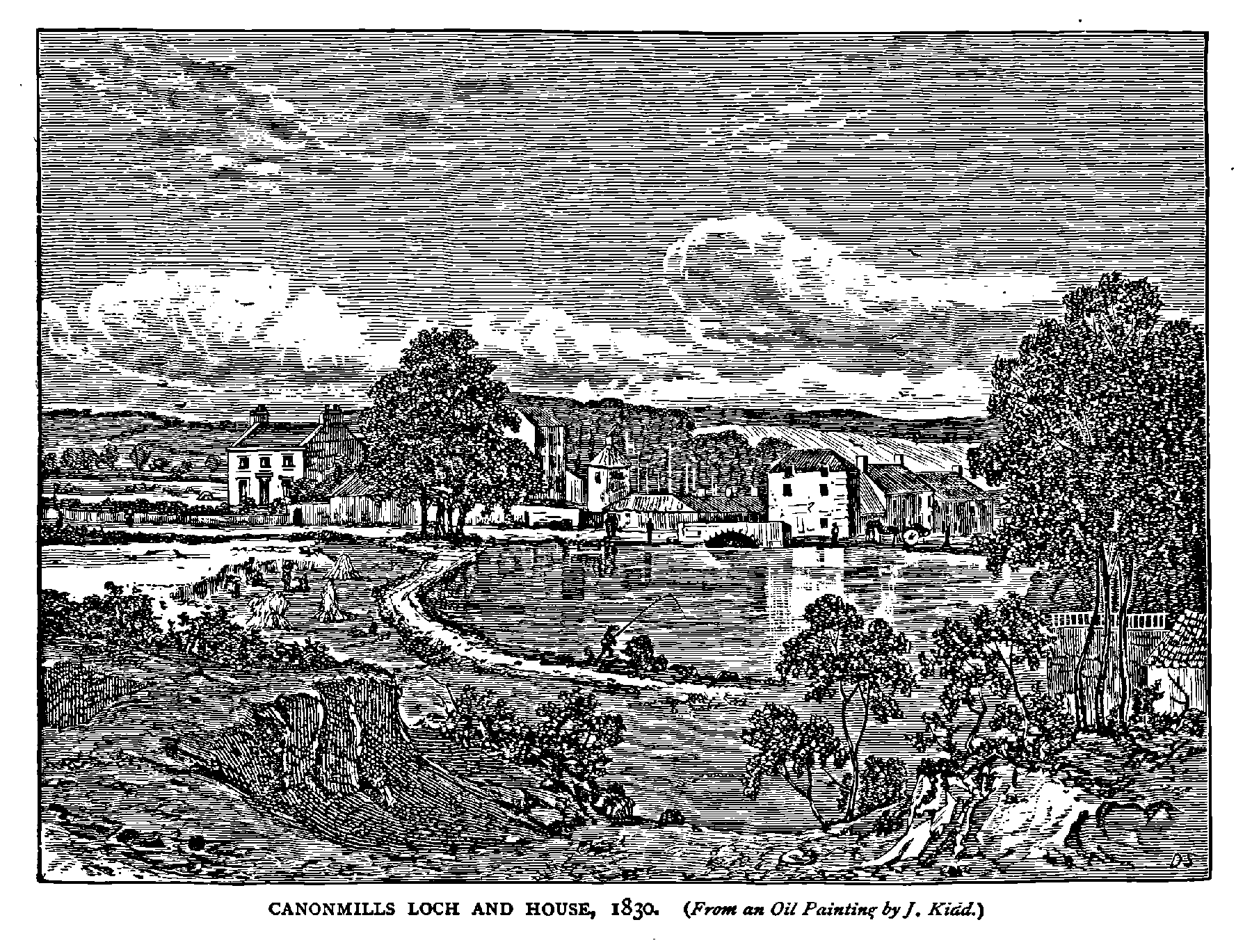 CANONMILLS LOCH AND HOUSE, 1830.