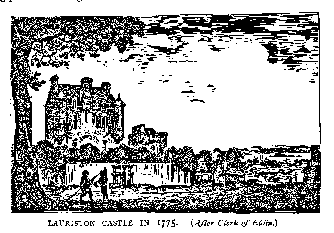 LAURISTON CASTLE IN 1775.