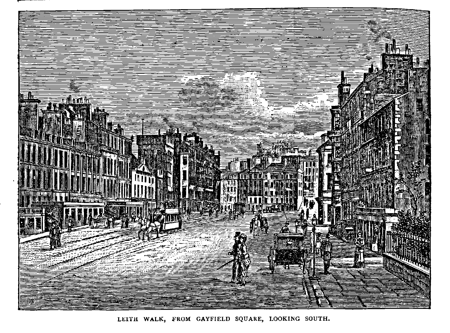 LElTH WALK, FROM GAYFIELD SQUARE, LOOKING SOUTH.