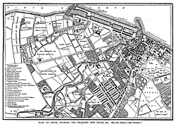 PLAN OF LIETH, SHOWING THE PROPOSED NEW DOCKS. 1804.