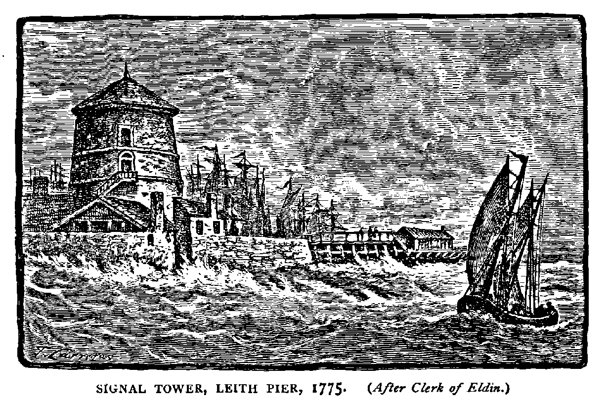 SIGNAL TOWER, LEITH PIER, 1775. 