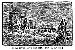 SIGNAL TOWER, LEITH PIER, 1775. 