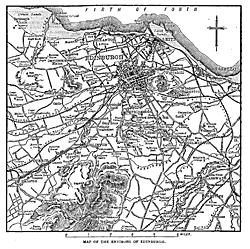 MAP OF THE ENVIRONS OF EDINBURGH.