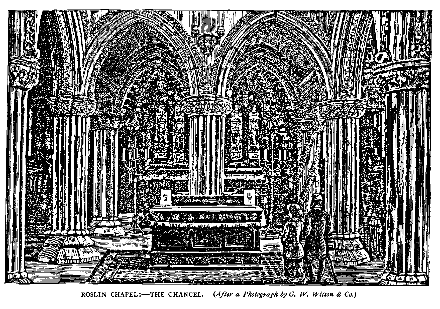 ROSLIN CHAPEL:-THE CHANCEL. 